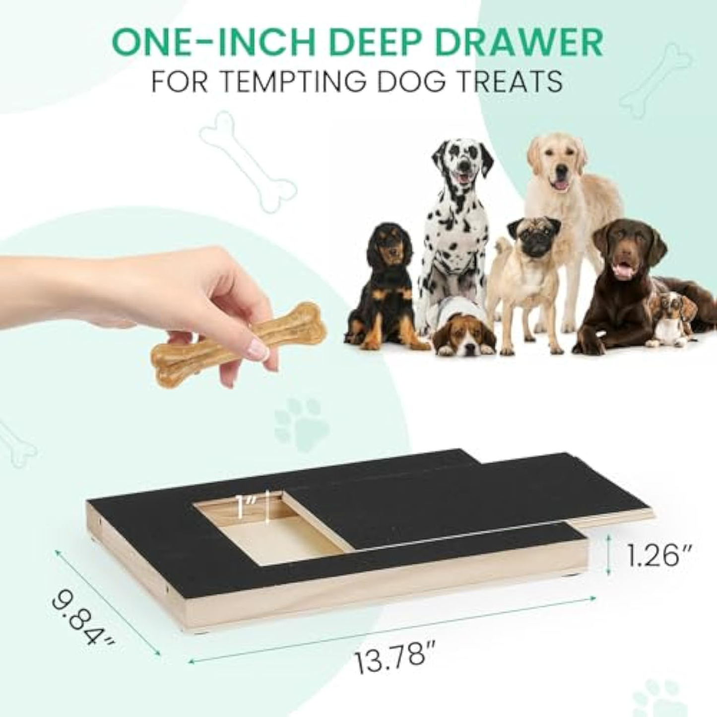 Dog Nail Scratch Board File Grinder Pad For Nails With Treat Box