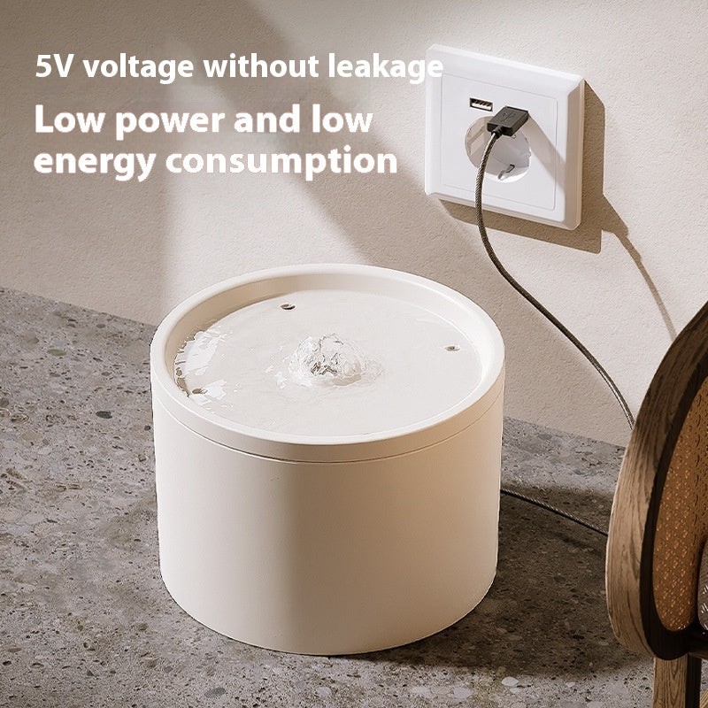 Cat Automatic Water Dispenser Flow Mute Circulating Filter Ceramic