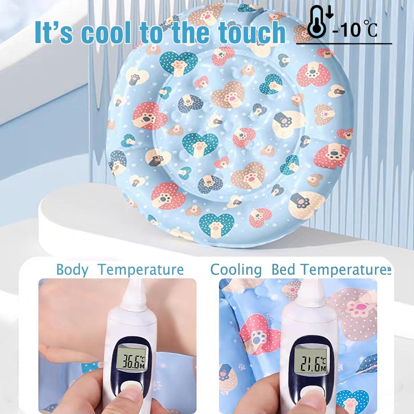 Cat Dog Pet Cooling Mat Cushion Pad Bed Summer Cool Down