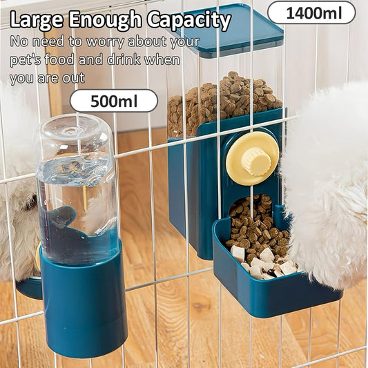 Hanging Automatic Food Water Dispenser Rabbit Feeders For Cages Pet