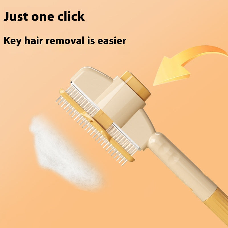 Professional Pet Comb For Dogs And Cats With Release Button Flea