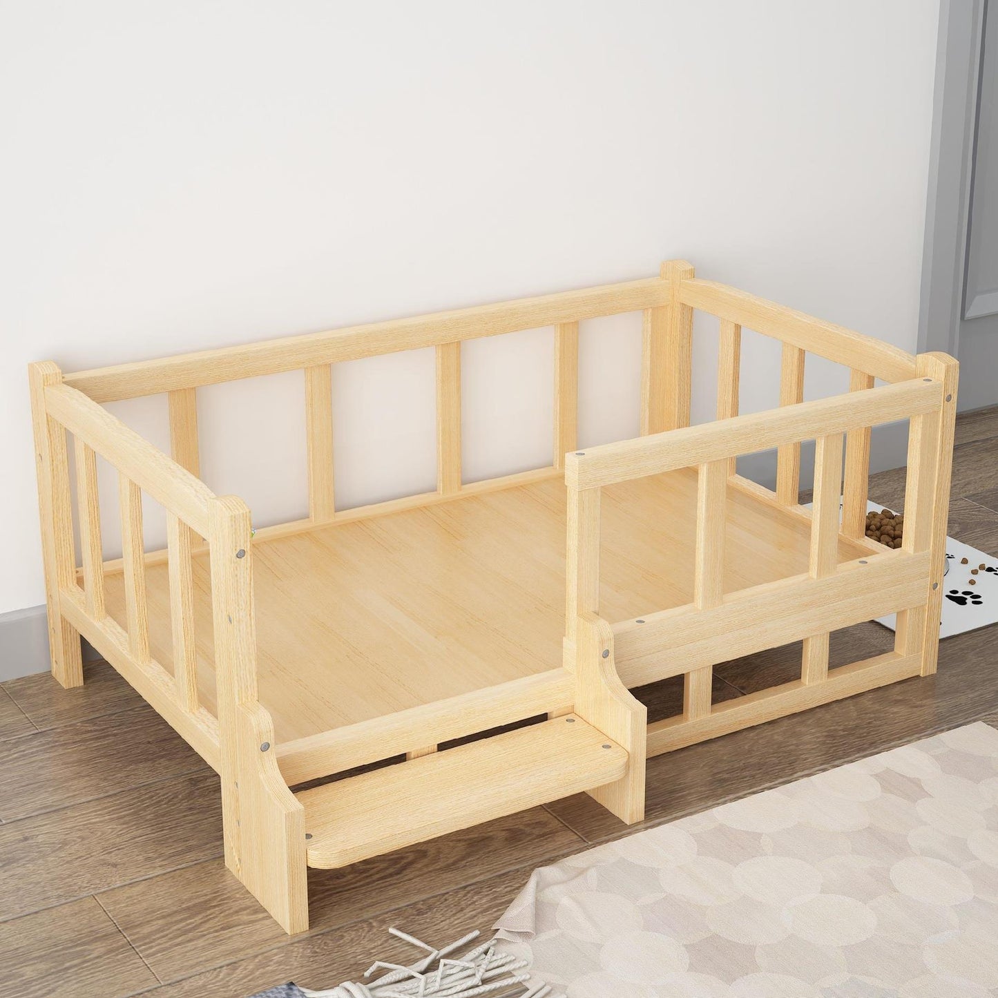 Bed Summer Wooden Pet Dog