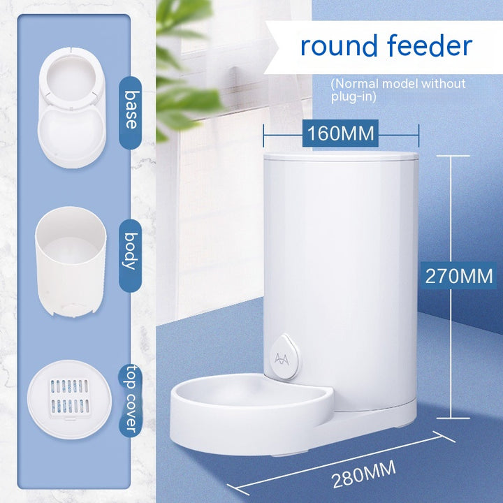 Round Cat Feeder or Water Dispenser, Selected Style