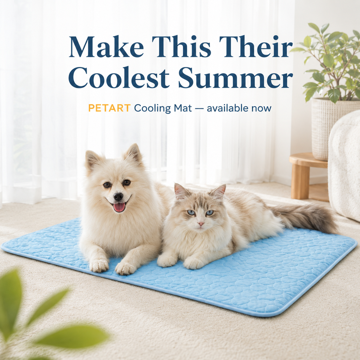 Round Pet Cooling Ice Pad Summer Mat For Dogs Cats