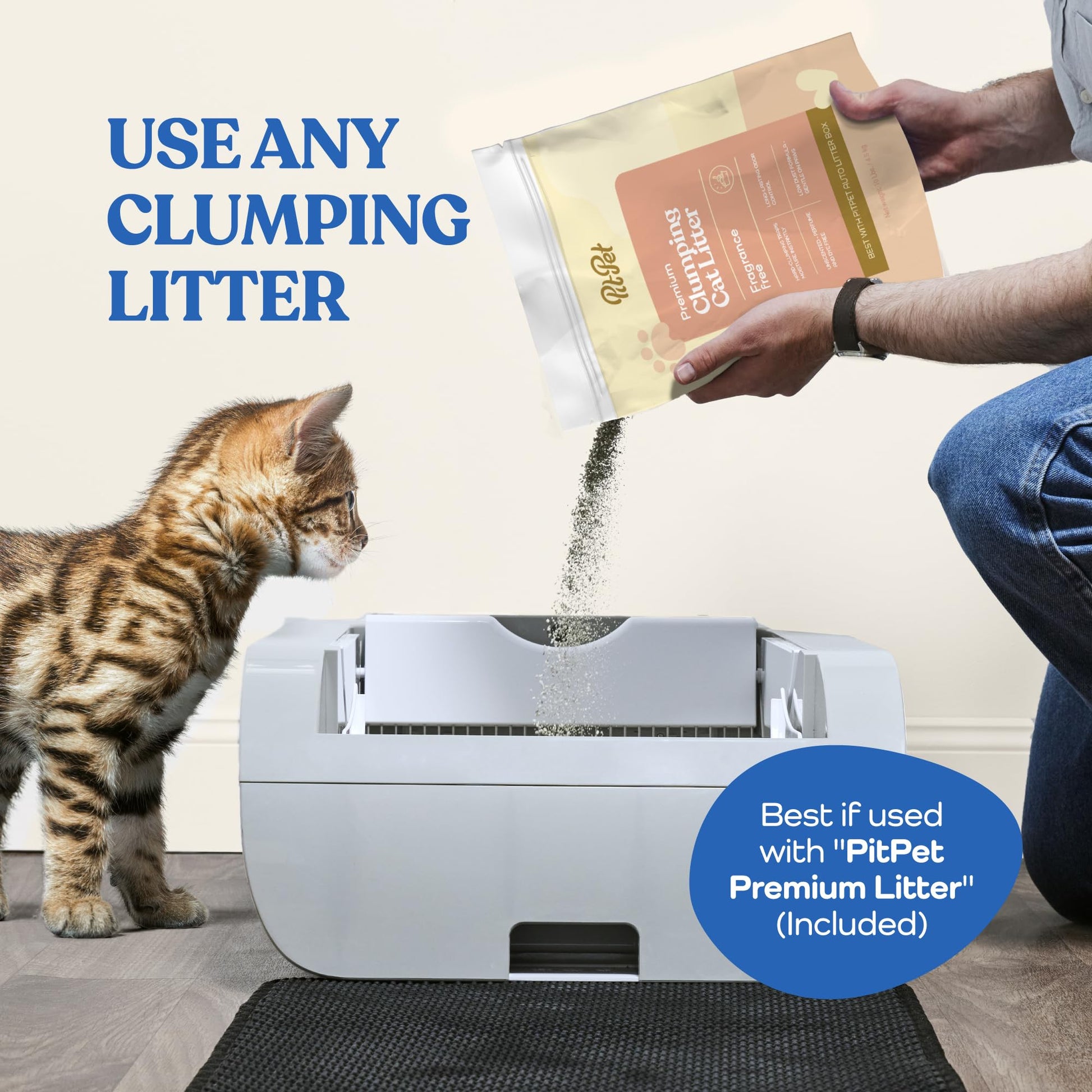 Smart Cat Litter Box Wide Opening