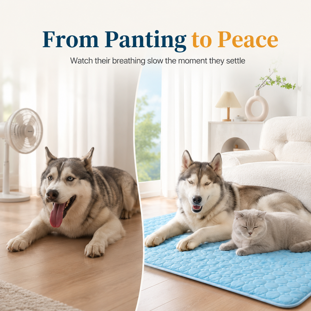 Round Pet Cooling Ice Pad Summer Mat For Dogs Cats