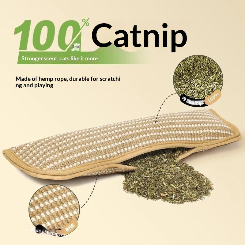 Cat Toy Catnip Pillow Scratching Post