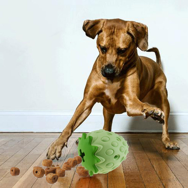Pet Toy Chew Resistant Strawberry Leak Food Ball Pet Supplies Dog