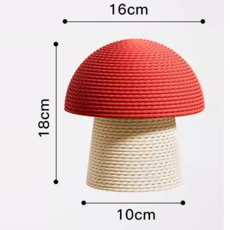 Red Mushroom Cat Scratching Post Toy