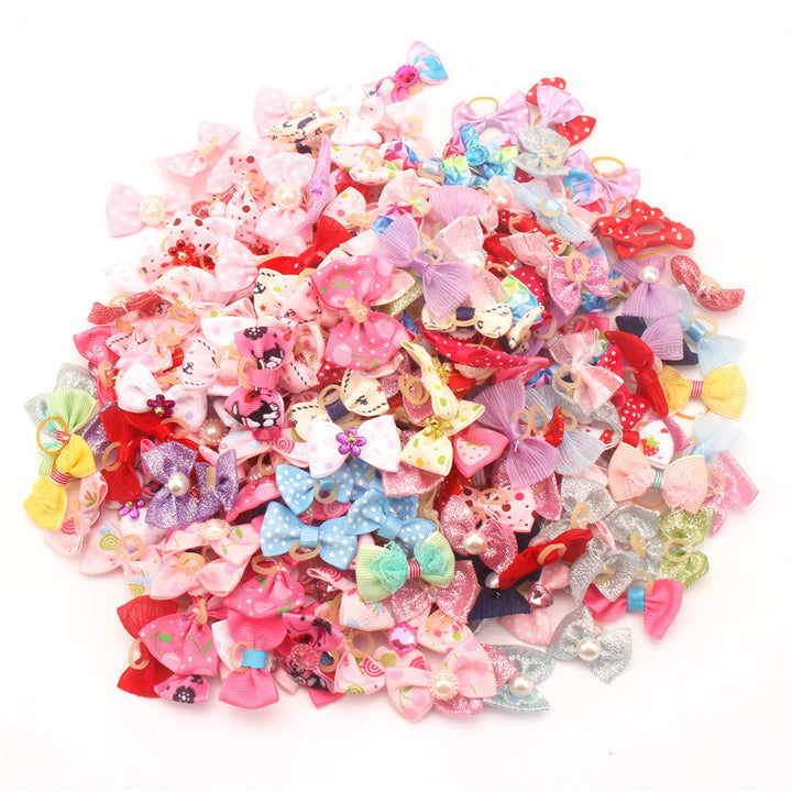 Decorative Pet Hair Bows, 10 Pieces