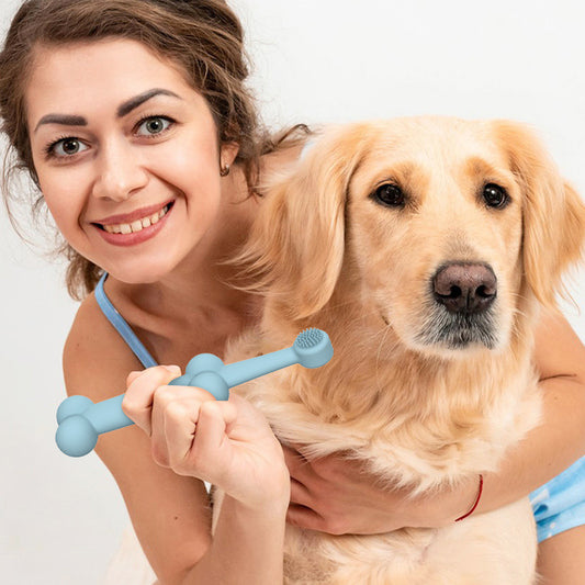 Pet Silicone Finger Toothbrush Oral Cleaning Pet