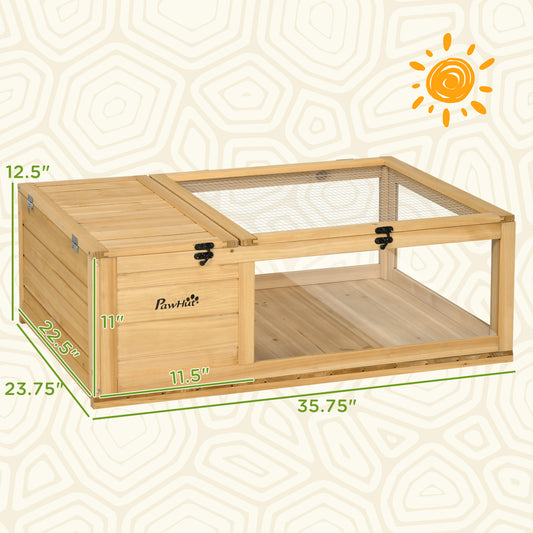 Wooden Reptile Cage With Top Access For Turtles Lizards Snakes