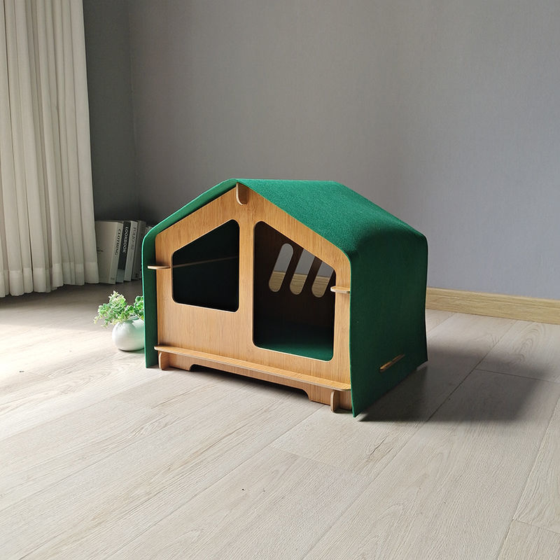 Wooden Cat House All Season Dog